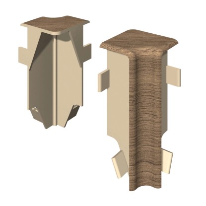 Egger Angle intérieur Noyer Marron clair 6 cm / 2 pcs