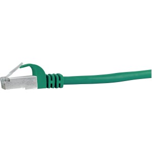 Cavo di rete verde Schwaiger CAT 6, 0,5 m, per trasferimento dati veloce in reti domestiche.