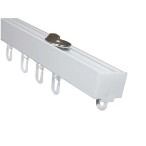 Set binario per tende Gardinia Luna bianco, a 1 via, in alluminio, 160 cm.