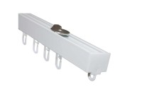 Gardinia Vorhangschienen-Set Luna 1-läufig Aluminium Weiss 160 cm