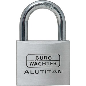 Burg-Wächter Vorhangschloss 770 30 SB: Zylinder-Schloss aus Aluminium mit Stahlbügel.
