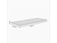 Arbeitsplatte Massivholz Buche 300 x 63,5 cm / Stärke 27 mm