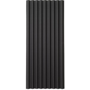 Onduline Base plaque ondulée bitumée, noire, 2000x855 mm, pour toiture d'abris de jardin et de carports.