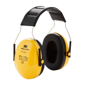 Casque antibruit 3M Peltor Optime H510A, jaune/noir, pour une protection auditive confortable.