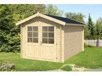 Alpholz Holz-Gartenhaus Satteldach Druckimprägniert 230 cm x 374 cm