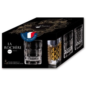 La Rochere bicchierini da shot, set da 4, trasparenti, 6 cl, in confezione regalo.