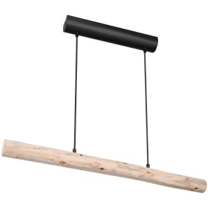 Moderne Globo Hängeleuchte Mella aus Holz und Metall, 15 W, für Wohnräume.
