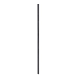 Tubo in acciaio, 200cm, Ø 2.7cm, nero opaco, per costruzione mobili.