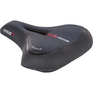 Sella da bici nera Wittkop Medicus Twin per city bike e da turismo con imbottitura in gel.