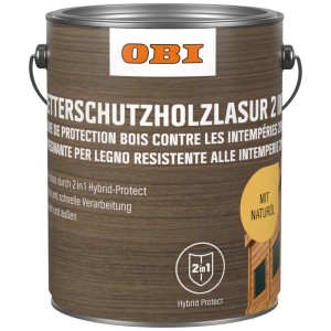 OBI Velatura di protezione per legno anti-intemperie 2 in 1 Palissandro 5 l