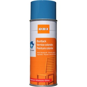 OBI Vernice spray blu chiaro lucido, bomboletta da 400ml.