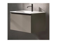 Badmöbel-Set Pixel Kohlegrau matt (HxBxT) 40 x 60,5 x 46 cm