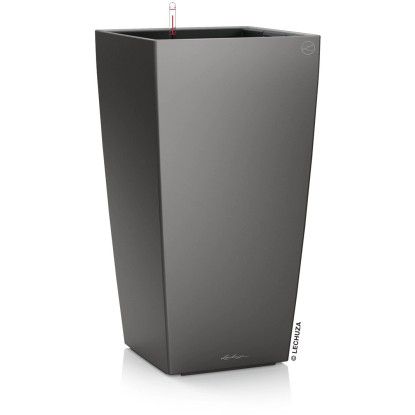 Lechuza Pflanzgefäss Cubico Premium 40 Anthrazit metallic 40 x 40 cm / Höhe 75 c