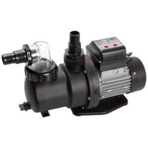 Système de filtration Steinbach Comfort 75 : Filtre à sable avec boîtier noir et moteur argenté.