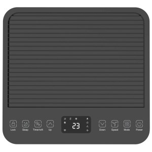 Climatiseur Trisa Cool Mate X79 Max avec écran digital et panneau tactile.