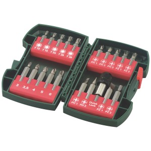 Metabo Set di punte IV, 20 pezzi in custodia verde. Set di punte con TX, Philips, PZ e a taglio.