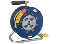 Stero Loop Rullo avvolgicavo 4 x tipo13 in plastica Blu Grigio 25 m