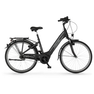 Vélo électrique de ville Fischer Cita 4.1i, noir mat, cadre 44 cm, pneus 28 pouces.