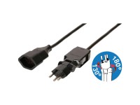 Max Hauri TD-Verlängerung ClipClap OCP T12 / T13 Schwarz 3 m