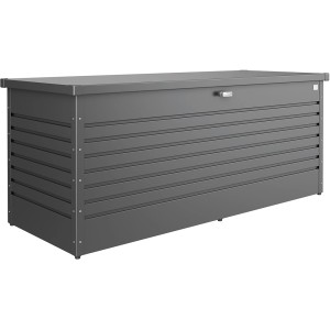 Biohort Box da giardino Gr. 200 Grigio scuro metallizzato: Box universale in acciaio per giardino e terrazzo.
