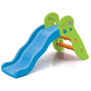 Toboggan Grow'n Up Splash n Wavy, bleu et vert, pliable. Arroseur d'eau pour s'amuser dans le jardin.