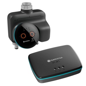 Gardena Smart Dual Water Control con Gateway per irrigazione smart del giardino.