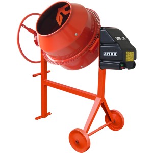Betoniera Atika OBM 130: Miscelatore robusto con volume del tamburo di 130 l per progetti di costruzione.