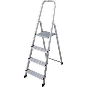 Scala a gradini Krause Corda con 4 gradini in alluminio, ideale per la casa.