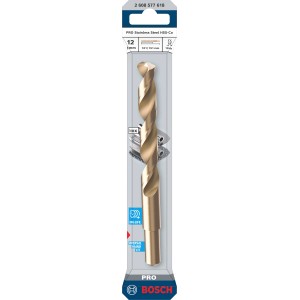Foret hélicoïdal Bosch Pro Stainless Steel, 12 mm, pour le travail du métal.