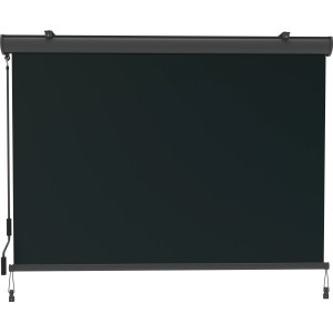 Tenda verticale antracite Loverna 1,4x2m con cassetta per balcone e patio.