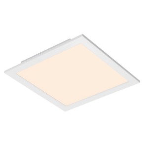 Panneau LED Piatto blanc dimmable 18W pour montage au plafond. Télécommande incluse.