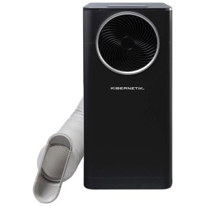 Condizionatore portatile Kibernetik KL11000 nero con tubo di scarico. Raffredda, ventila, deumidifica fino a 55 m².
