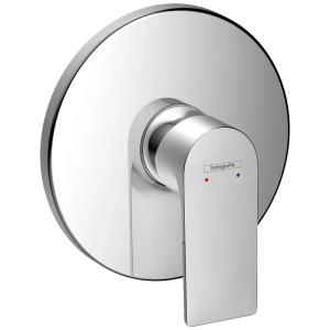 Miscelatore doccia ad incasso Hansgrohe Rebris E in cromo.