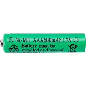 Pile rechargeable Globo AAA, 600mAh, pour lampes solaires.