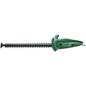 Tagliasiepi elettrico Bosch EasyHedgecut 45-16, verde, con lama di taglio nera.