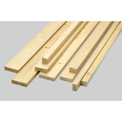 Latte gehobelt gefast Fichte / Tanne 24 x 44 mm / Länge 2 m