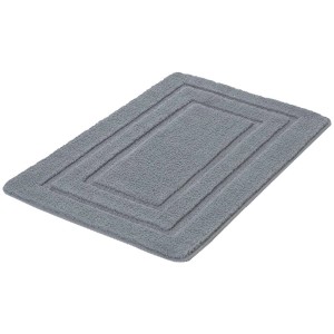Tappeto bagno Kleine Wolke Sandy grigio nebbia, 50x70 cm, in poliestere.