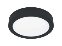 Eglo LED-Deckenleuchte Fueva 6 CCT Kunststoff Schwarz Ø 16,5 cm