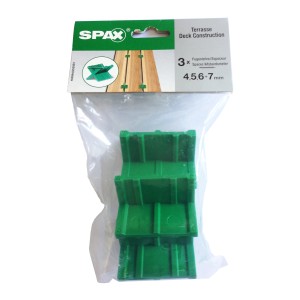 Spax Fugenlehre Spacer, distanziatori verdi per lastre da terrazzo, larghezza giunto 4-7mm.