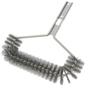 Testina di ricambio Outdoorchef per spazzola triangolare per grill, setole in nylon per una pulizia delicata.