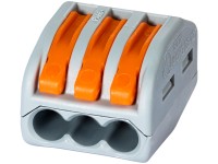 LUX-TOOLS Terminali a leva 3 poli / Ø 0,08 - 4 mm / 10 pz