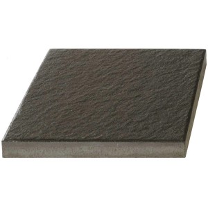 Dalle de terrasse Sincera anthracite, 40x40 cm, béton, surface structurée.