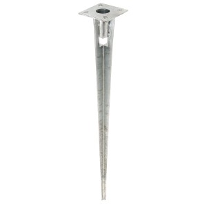Douille à enfoncer GAH-Alberts, galvanisée à chaud, Ø 38 mm, 750 mm de long, pour construction de clôtures.
