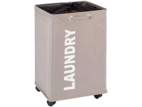 Wenko Wäschesammler Quadro Taupe 79 l