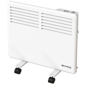 Termoconvettore elettrico bianco Sonnenkönig Slim E 1000 con ruote.