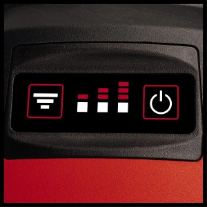 Dettaglio: comandi del ventilatore a batteria Einhell Power X-Change GE-CF 18/2200 Li.