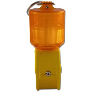 Crafttools luce di segnalazione da cantiere a 360°: luce gialla omnidirezionale con dispositivo di sospensione.