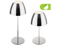 Briloner Akku-LED-Tischleuchte dimmbar IP44 Chrom 5 W / 200 lm