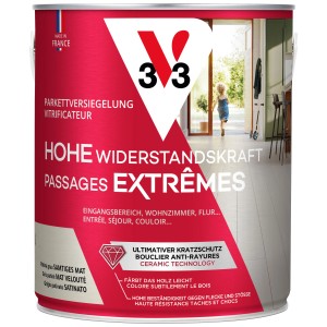 Barattolo di sigillante per parquet V33 Patina Grey 750ml per rivestimenti per pavimenti in legno interni.
