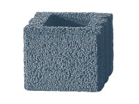 Kann Gartenmauer Halbstein Grau (HxBxT) 25 x 25 x 20 cm